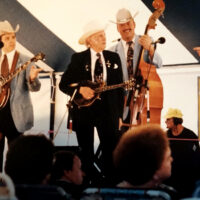 Mark Kuykendall with Bill Monroe & the Blue Grass Boys in 1994