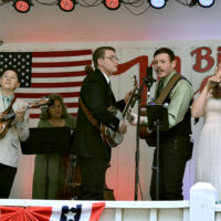 Kentucky JustUs at the 2023 Bill Monroe's Bluegrass Festival at Bean Blossom - photo © Charlie Herbst