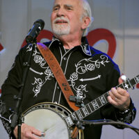 Greg Cahill with Special Consensus at the 2023 Bill Monroe's Bluegrass Festival at Bean Blossom - photo © Charlie Herbst
