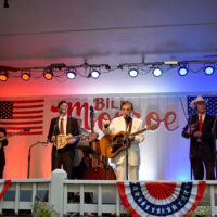 Larry Sparks at the 2023 Bill Monroe's Bluegrass Festival at Bean Blossom - photo © Charlie Herbst