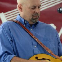 Kevin Crabtree with Crabgrass at the 2023 Charlotte Bluegrass Festival - photo © Bill Warren