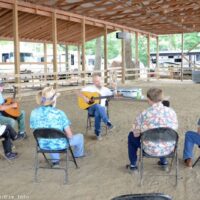 Guitar workshop at the 2023 Charlotte Bluegrass Festival - photo © Bill Warren