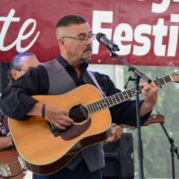 Billy Conley with Crabgrass at the 2023 Charlotte Bluegrass Festival - photo © Bill Warren