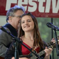Caroline Williamson with Williamson Branch at the 2023 Charlotte Bluegrass Festival - photo © Bill Warren