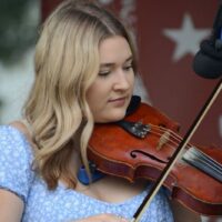 Mallory Hindman with the Kevin Prater Band at the 2023 Remington Ryde Bluegrass Festival - photo © Bill Warren
