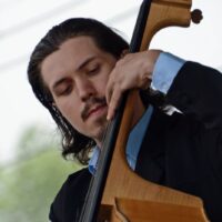 Alex Donahue with the Kevin Prater Band at the 2023 Remington Ryde Bluegrass Festival - photo © Bill Warren