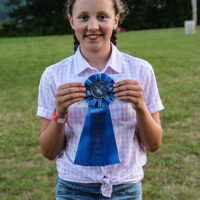 Hollace Oakes, first place Youth Fiddle, at the 2023 Grayson County Old Time & Bluegrass Fiddlers' Convention - photo © G. Nicholas Hancock
