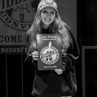 Nora Sheppard-Powell, first place Adult Flatfoot Dance at the 2023 Abingdon Fiddler's Convention - photo © G Nicholas Hancock