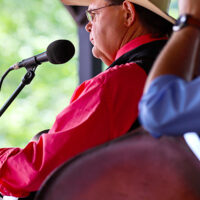 Junior Sisk at the 2023 Cherokee Bluegrass Festival - photo © Laci Mack
