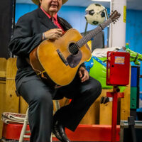 Junior Sisk at the 2023 Cherokee Bluegrass Festival - photo © Laci Mack