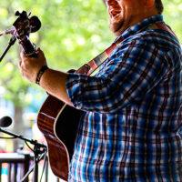 Clint Groves with Retro 78 at the 2023 Cherokee Bluegrass Festival - photo © Laci Mack