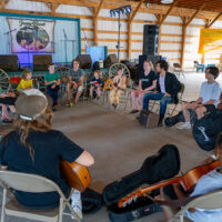 Aaron's Kids Academy at the 2023 Jenny Brook Bluegrass Festival - photo © Dennis Crawford