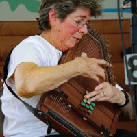 Penny Kilby, first place Autoharp, at the 2023 Grayson County Old Time & Bluegrass Fiddlers' Convention - photo © G. Nicholas Hancock