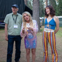 Jack Tuttle, Rhonda Vincent, and Molly Tuttle at the 2023 CBA Father's Day Festival - photo © Robin Frenette