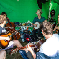 Campground jam at the 2023 Grey Fox Bluegrass Festival - photo © Tara Linhardt