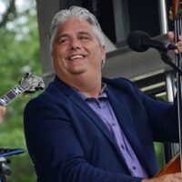 Mickey Harris with Rhonda Vincent & The Rage at the 2023 Remington Ryde Bluegrass Festival - photo © Bill Warren