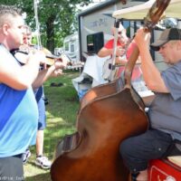 Campground jam at the 2023 Marshall Bluegrass Festival - photo © Bill Warren