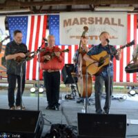 Kevin Prater sits in with the Country Gentlemen Tribute Band at the 2023 Marshall Bluegrass Festival - photo © Bill Warren
