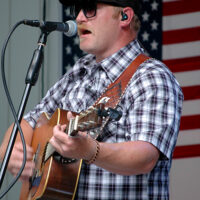 Caleb Daugherty at the 2023 Bill Monroe Bluegrass Festival - photo © Roger Black