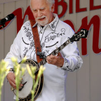 Greg Cahill with Special Consensus at the 2023 Bill Monroe Bluegrass Festival - photo © Roger Black