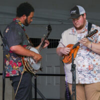 Trey Wellington and Josiah Nelson at the 2023 Bluegrass on the Grass festival at Dickinson College - photo © Frank Baker