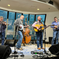Lonesome River Band performs at the IBMA Bluegrass Music Awards press conference, held at SiriusXM in Nashville - photo © Terry Herd