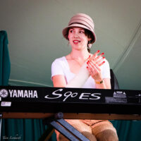 Mary Frances Leahy at the 2023 Grey Fox Bluegrass Festival - photo © Tara Linhardt