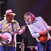 Richard Bailey and Brent Truitt with The Steeldrivers at the 2023 Pickin' on Picknic - photo © Allison Scavo
