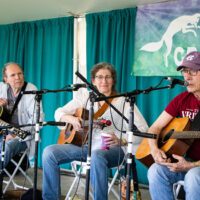Songwriting Workshop with Jim Gaudet, Martha Trachenburg, and John Cadley at the 2023 Grey Fox Bluegrass Festival - photo © Tara Linhardt
