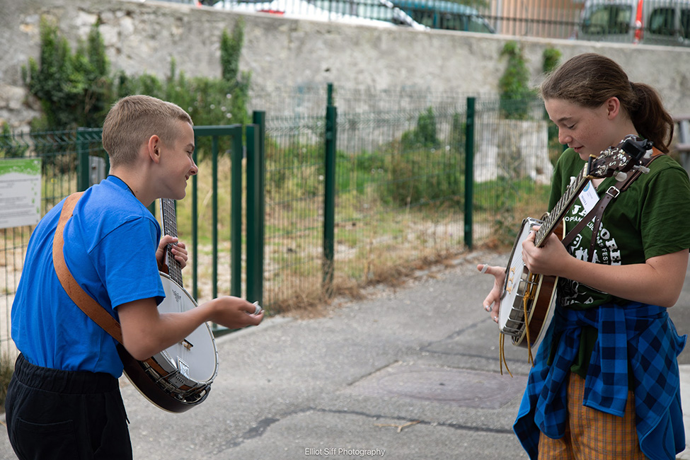 Everyone loves the banjo at Bluegrass in La Roche 2023 - photo © Elliot Siff