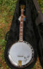 An autographed banjo at the 2023 Galax Old Fiddlers - photo © G Nicholas Hancock