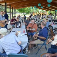 Plenty of jamming at Wendy Smith's 90th birthday party - photo © Bill Warren