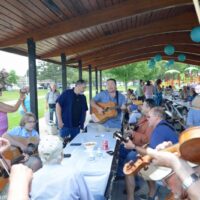 Plenty of jamming at Wendy Smith's 90th birthday party - photo © Bill Warren