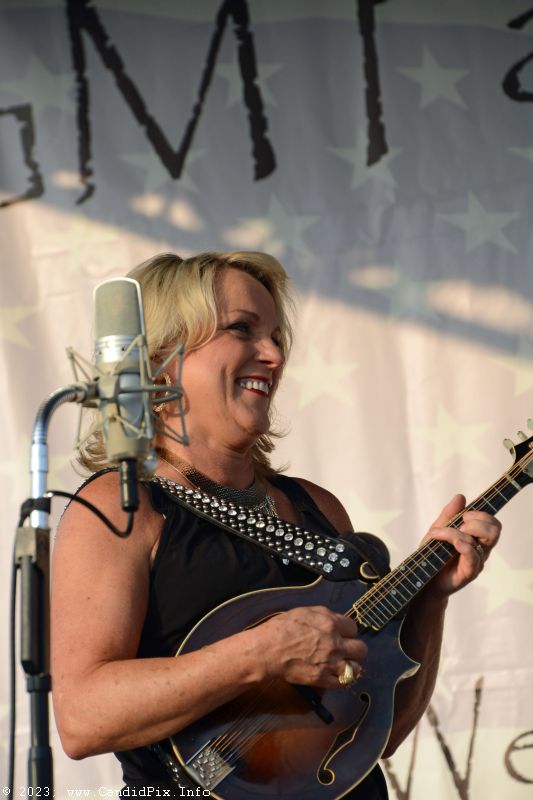 Rhonda Vincent at the 2023 Brown County Bluegrass Festival - photo © Bill Warren