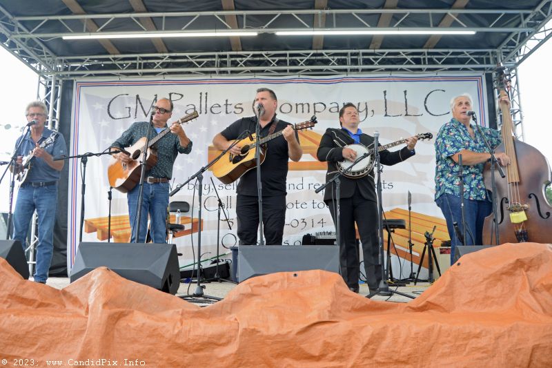 Tony Hale & Blackwater at the 2023 Brown County Bluegrass Festival - photo © Bill Warren