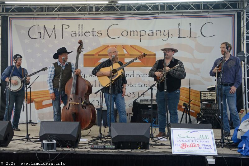 Edgar Loudermilk Band at the 2023 Brown County Bluegrass Festival - photo © Bill Warren
