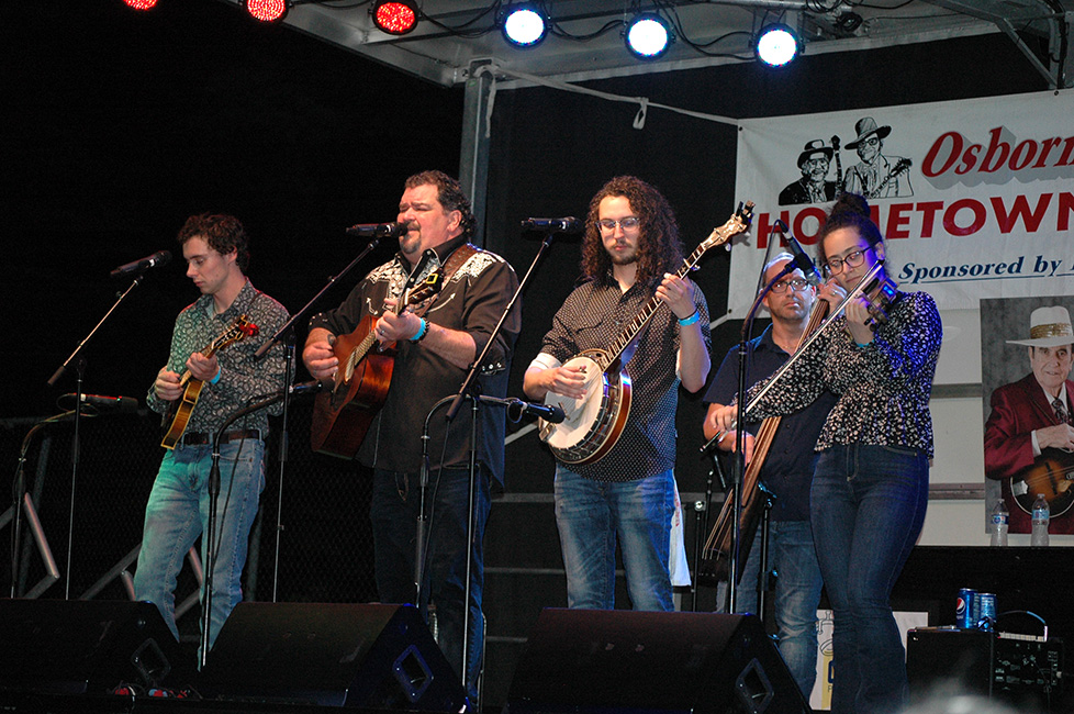 Dave Adkins Band at the 2023 Osborne Brothers Hometown Festival - photo by Roger Black