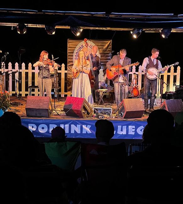 Darin & Brooke Aldridge at the 2023 Podunk Bluegrass Music Festival - photo by Dale Cahill