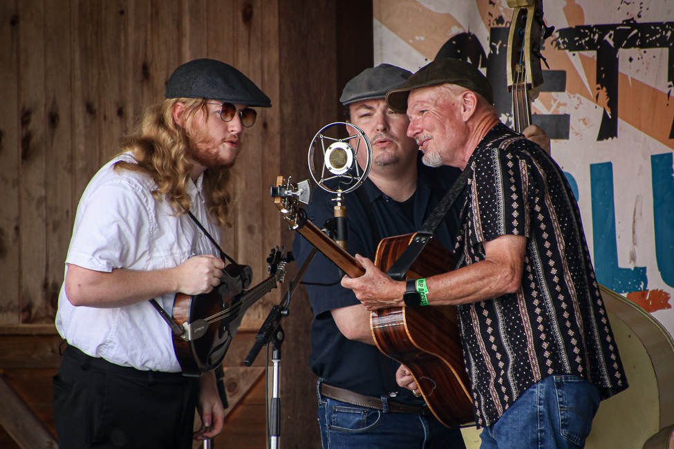 Silas Powell Band at the August 2023 Gettysburg Bluegrass Festival - photo © Frank Baker