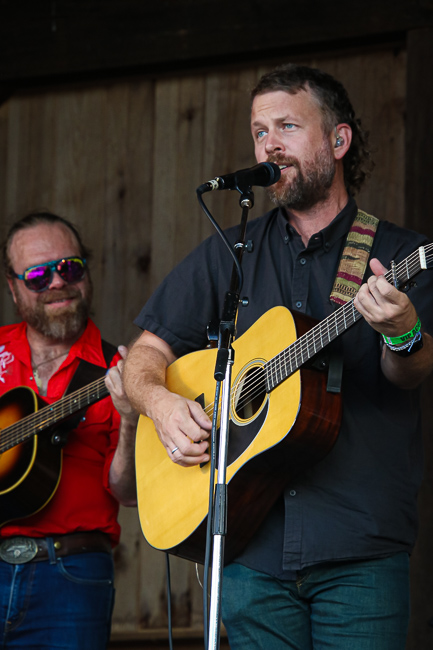 Jon Stickley and his Tony Rice Tribute with Songs From The Road Band at the August '23 Gettysburg Bluegrass Festival - photo © Frank Baker