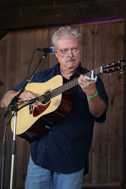 Tim Stafford with Blue Highway at the August '23 Gettysburg Bluegrass Festival - photo © Frank Baker