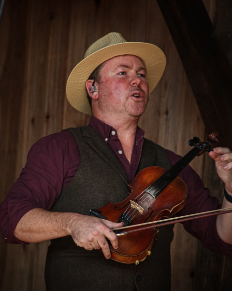 Jim VanCleve with Appalachian Road Show at the Gettysburg Bluegrass Festival, Fall '23 - photo © Frank Baker