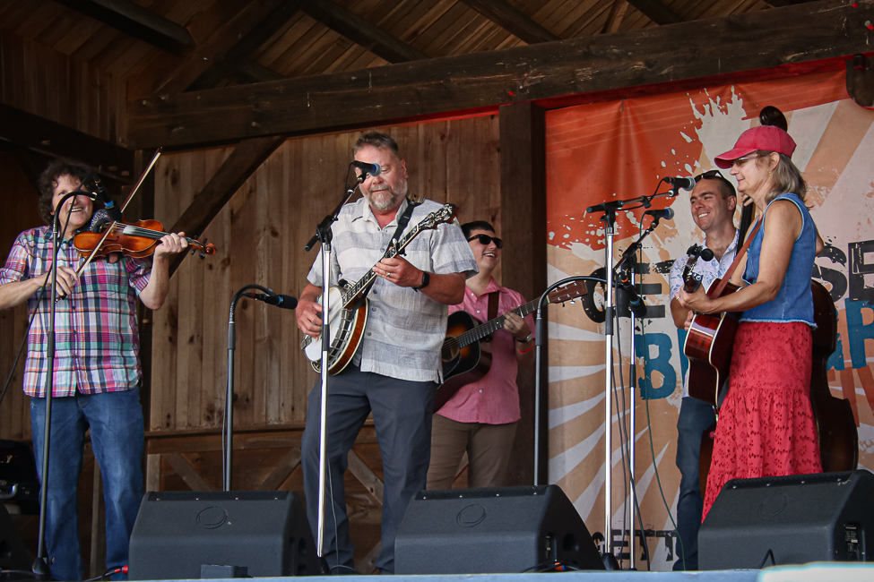 Eastman String Band at the August 2023 Gettysburg Bluegrass Festival - photo © Frank Baker