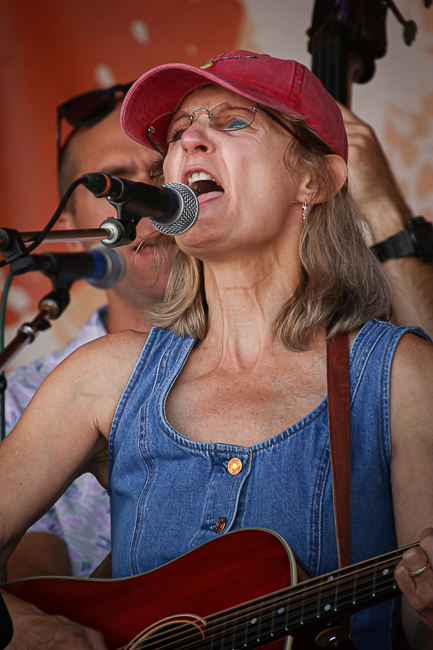 Savannah Finch with Eastman String Band at the August 2023 Gettysburg Bluegrass Festival - photo © Frank Baker