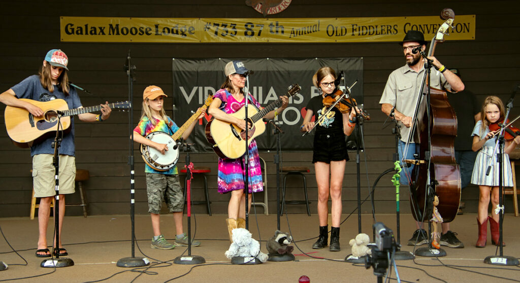 Faling Timber at the 2023 Galax Old Fiddlers' Convention – photo © G Nicholas Hancock