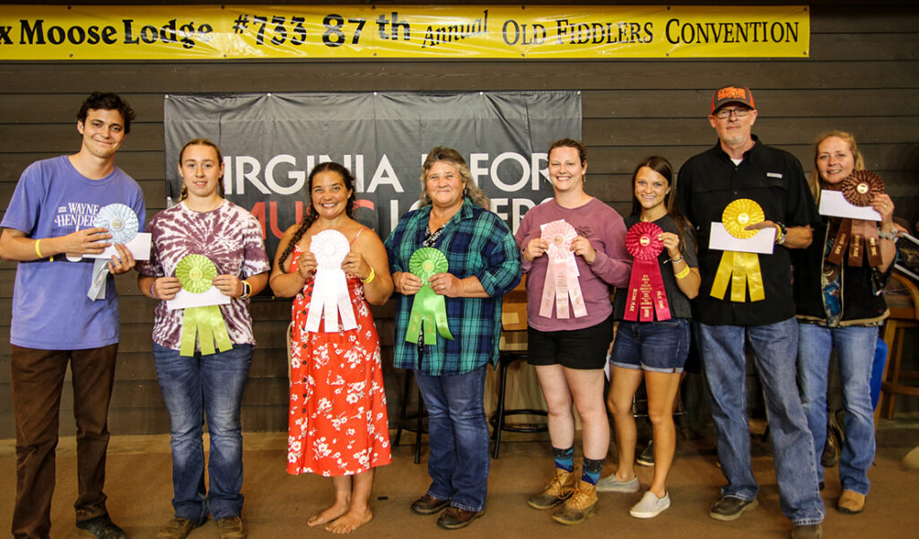 Winners from the 87th annual Old Fiddlers Convention in Galax