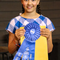 Hollace Oakes, first place Youth Bluegrass Fiddle at the 2023 Old Fiddlers Convention - photo © G. Nicholas Hancock