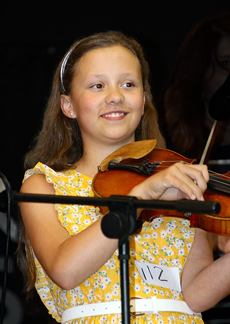Hollace Oakes at the 2023 Galax Old Fiddlers' Convention – photo © G Nicholas Hancock