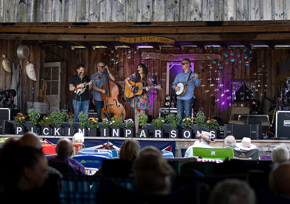 Caroline Owens Band at the 2023 Pickin' in Parsons Bluegrass Festival - photo © Laci Mack