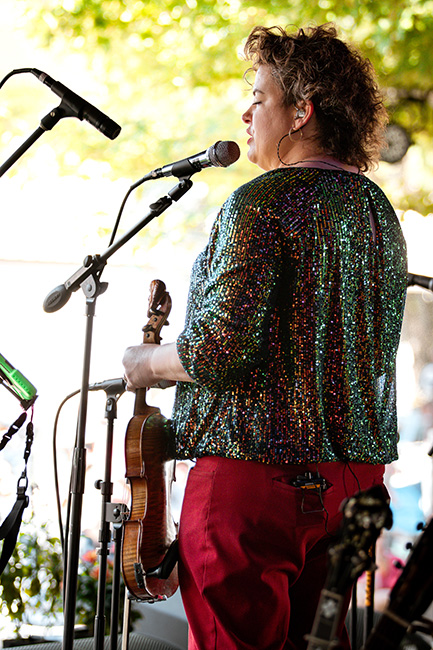 Lizzy Long at the 2023 Pickin' in Parsons Bluegrass Festival - photo © Laci Mack